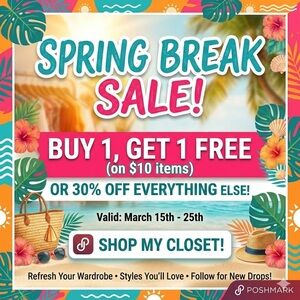 BOGO! TWO $10 ITEMS FOR JUST $10  OR 30% OFF 1 ITEM OVER $10. CHOOSE YOUR SALE.